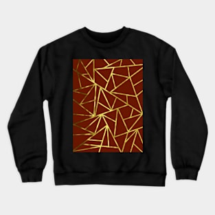 Burgundy Geometric Crewneck Sweatshirt